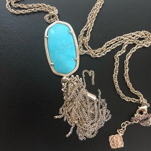 Kendra Scott large blue stone necklace